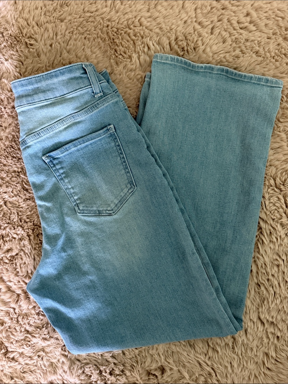 Quince Light Blue Flare Jeans - Women's Wide Leg